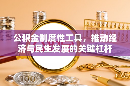 广阳公积金制度性工具，推动经济与民生发展的关键杠杆