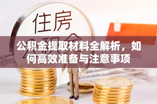 广阳公积金提取材料全解析，如何高效准备与注意事项